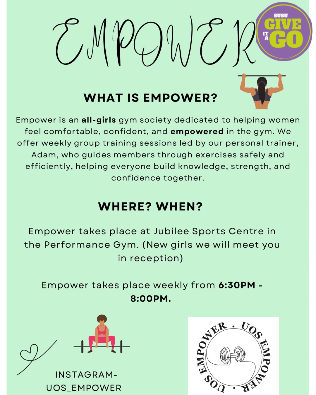 Give It A Go: Empower Taster Session